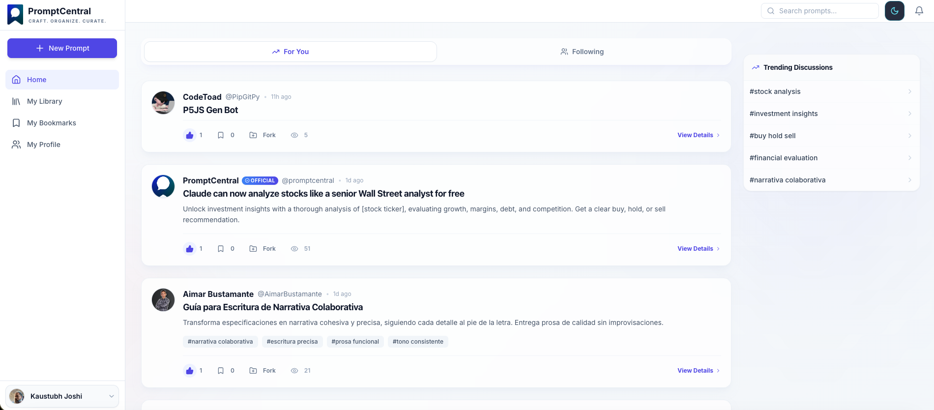 PromptCentral preview artwork